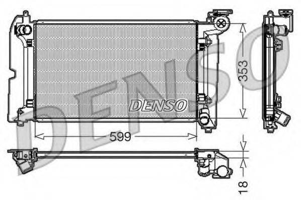 DENSO DRM50011 Радиатор, охлаждение двигателя