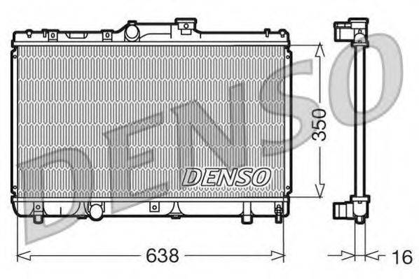 DENSO DRM50013 Радиатор, охлаждение двигателя