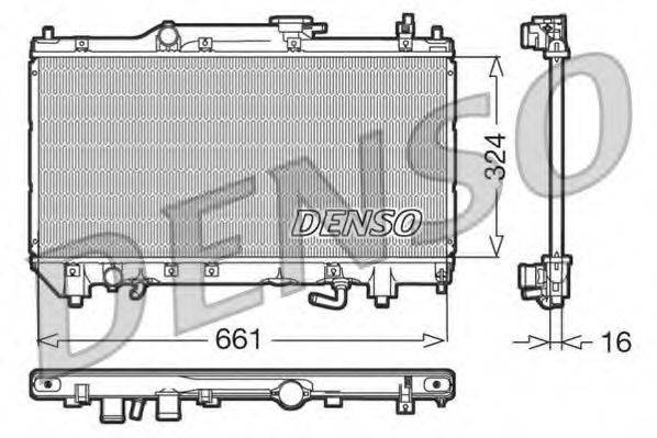 DENSO DRM50017 Радіатор, охолодження двигуна