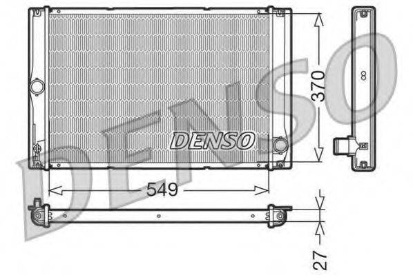 Радіатор, охолодження двигуна DENSO DRM50023