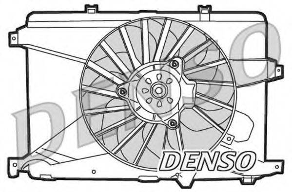 Вентилятор, охолодження двигуна DENSO DER01014