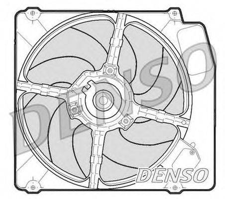Вентилятор, охолодження двигуна DENSO DER01203