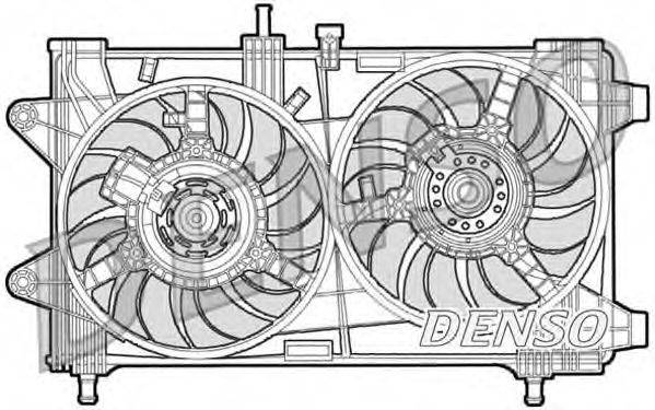 Вентилятор, охолодження двигуна DENSO DER09036