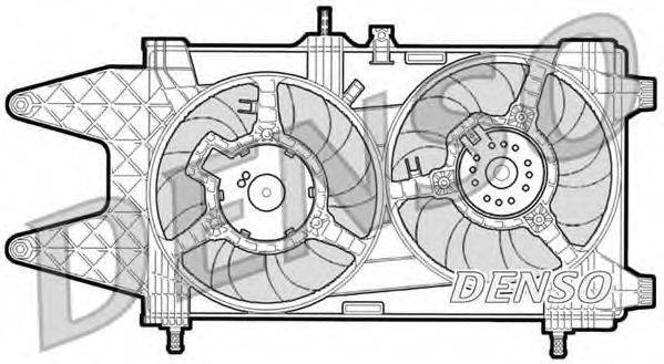 Вентилятор, охлаждение двигателя DENSO DER09037