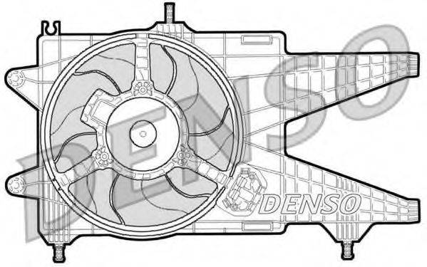 Вентилятор, охолодження двигуна DENSO DER09038