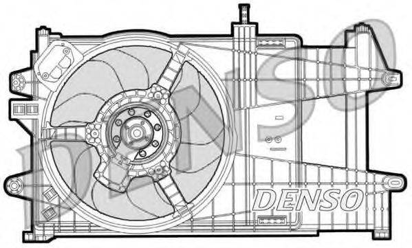 Вентилятор, охолодження двигуна DENSO DER09039