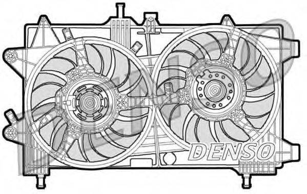 Вентилятор, охолодження двигуна DENSO DER09043