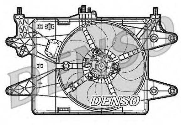 Вентилятор, охлаждение двигателя DENSO DER09083