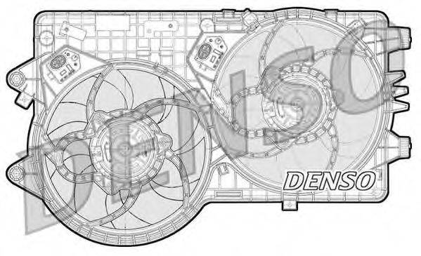 Вентилятор, охолодження двигуна DENSO DER09093