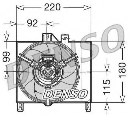 DENSO DER16002 Вентилятор, охлаждение двигателя
