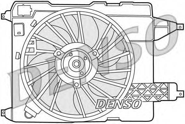 Вентилятор, охолодження двигуна DENSO DER23002