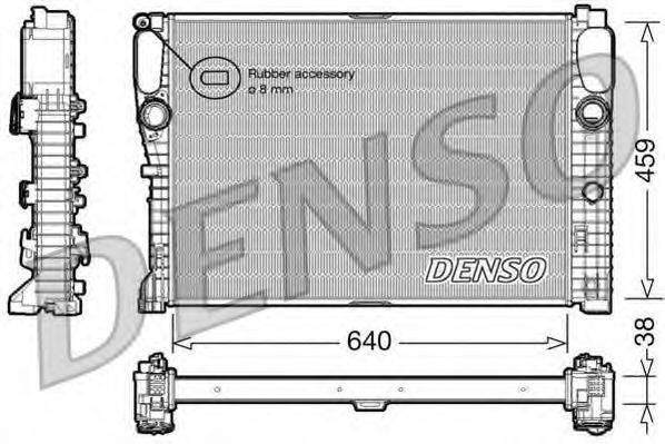 Радіатор, охолодження двигуна DENSO DRM17014