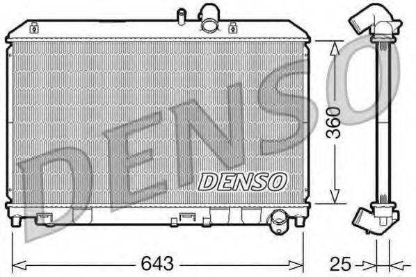 DENSO DRM44013 Радиатор, охлаждение двигателя