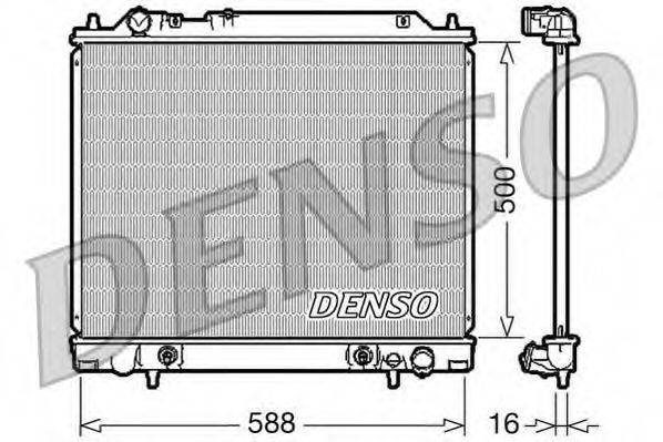 DENSO DRM45013 Радіатор, охолодження двигуна