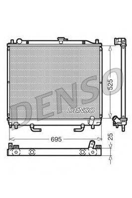 DENSO DRM45015 Радіатор, охолодження двигуна