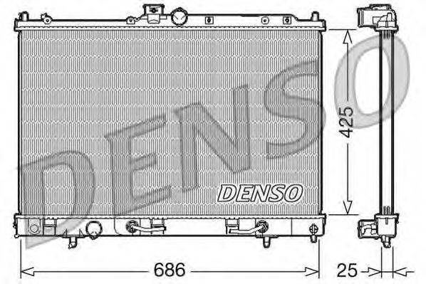 DENSO DRM45027 Радіатор, охолодження двигуна
