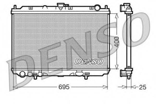 DENSO DRM46016 Радіатор, охолодження двигуна