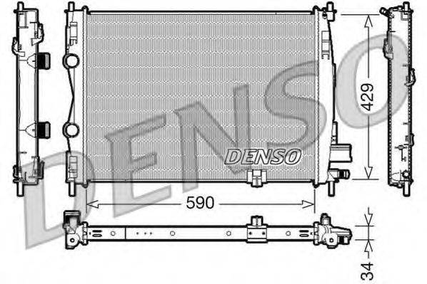 DENSO DRM46018 Радиатор, охлаждение двигателя