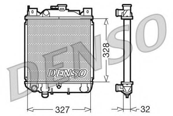 DENSO DRM47006 Радиатор, охлаждение двигателя