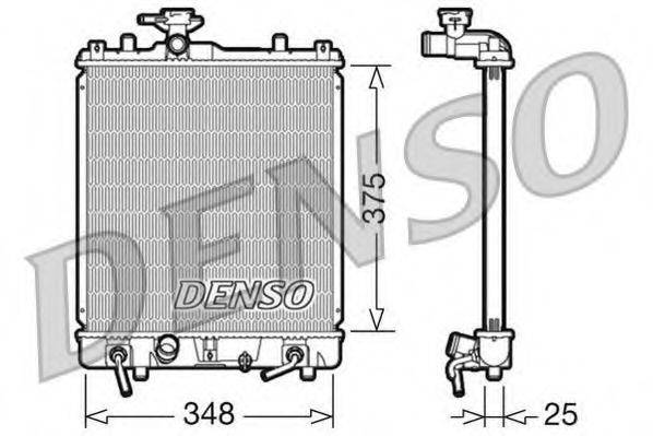DENSO DRM47009 Радиатор, охлаждение двигателя