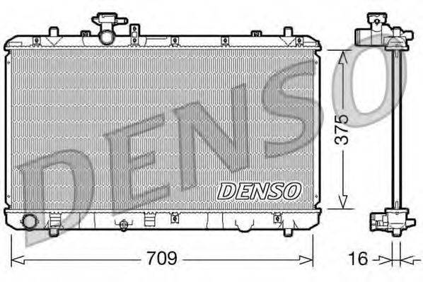 DENSO DRM47023 Радиатор, охлаждение двигателя