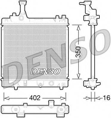 DENSO DRM47026 Радіатор, охолодження двигуна