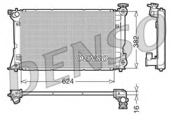 Радіатор, охолодження двигуна DENSO DRM50018
