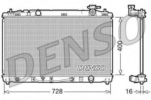 DENSO DRM50042 Радіатор, охолодження двигуна
