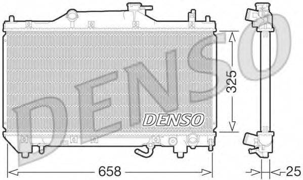 DENSO DRM50067 Радиатор, охлаждение двигателя