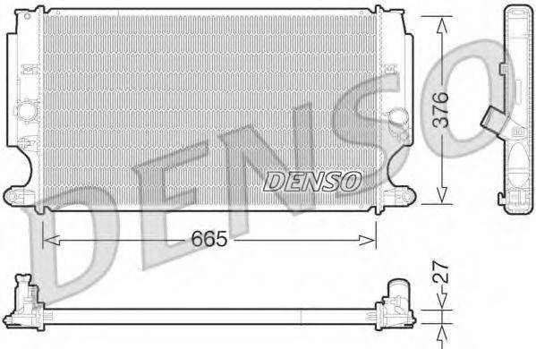 DENSO DRM50072 Радиатор, охлаждение двигателя