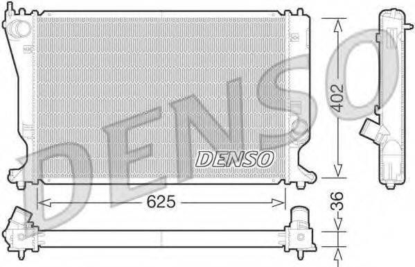DENSO DRM50073 Радіатор, охолодження двигуна