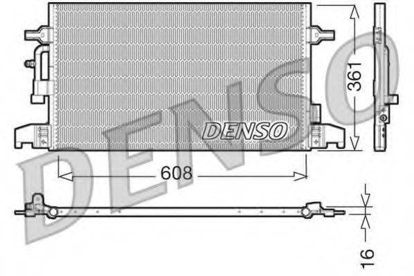Конденсатор, кондиционер DENSO DCN02016