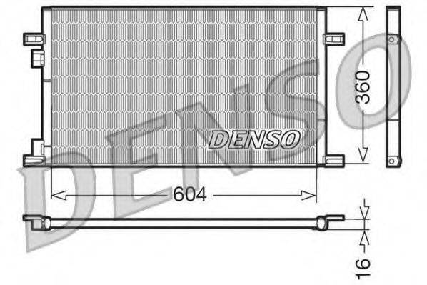 DENSO DCN23019 Конденсатор, кондиционер