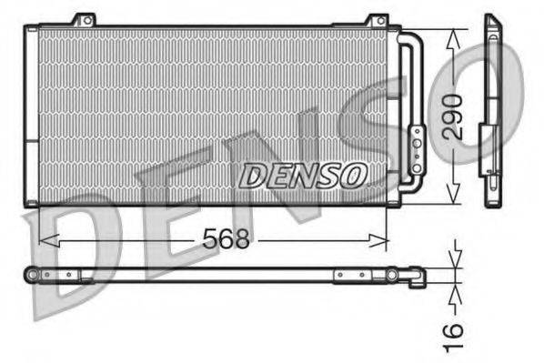DENSO DCN24001 Конденсатор, кондиционер