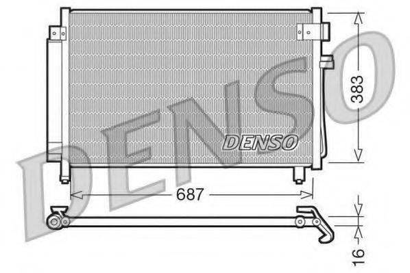 DENSO DCN36002 Конденсатор, кондиционер