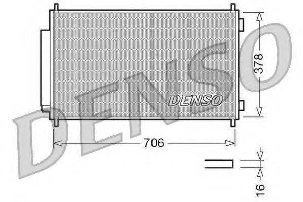 DENSO DCN40002 Конденсатор, кондиционер
