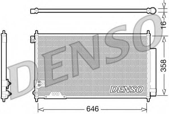 DENSO DCN40009 Конденсатор, кондиционер