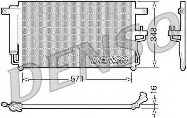 DENSO DCN41001 Конденсатор, кондиционер