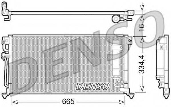 DENSO DCN45003 Конденсатор, кондиционер