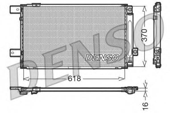 DENSO DCN50005 Конденсатор, кондиционер