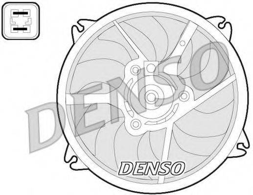 Вентилятор, охолодження двигуна DENSO DER07006