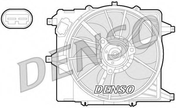 Вентилятор, охлаждение двигателя DENSO DER23003