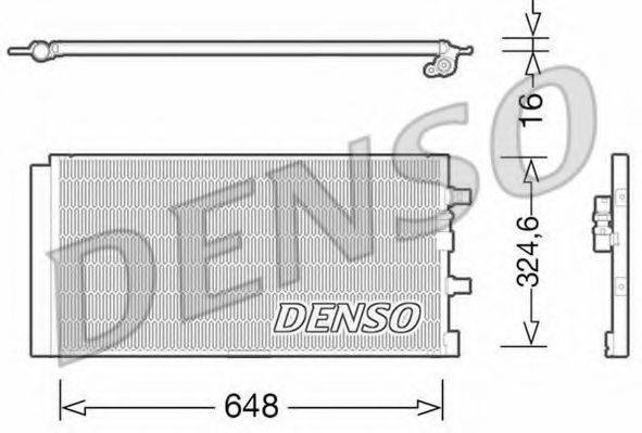 Конденсатор, кондиционер DENSO DCN02024