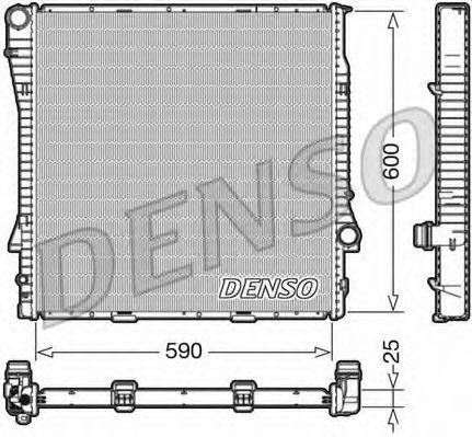 Радіатор, охолодження двигуна DENSO DRM05113