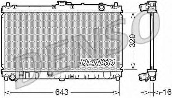 Радіатор, охолодження двигуна DENSO DRM44031