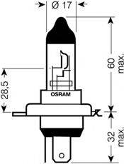 Лампа накаливания, фара дальнего света; Лампа накаливания, основная фара; Лампа накаливания, противотуманная фара; Лампа накаливания, основная фара; Лампа накаливания, фара дальнего света; Лампа накаливания, противотуманная фара OSRAM 64193NBU-02B