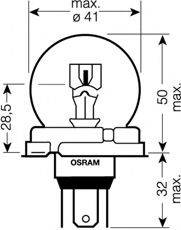 OSRAM 7952 Лампа розжарювання, фара далекого світла; Лампа розжарювання, основна фара; Лампа розжарювання, основна фара; Лампа розжарювання, фара далекого світла
