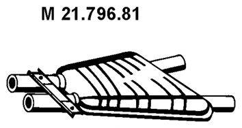 Середній глушник вихлопних газів EBERSPACHER 21.796.81