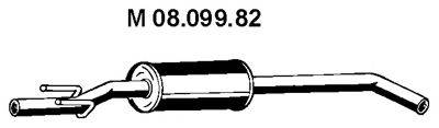 Средний глушитель выхлопных газов EBERSPACHER 08.099.82