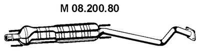 EBERSPACHER 0820080 Середній глушник вихлопних газів